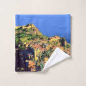 TAORMINA - Sizilien - Badhandtuch Set (Waschlappen)