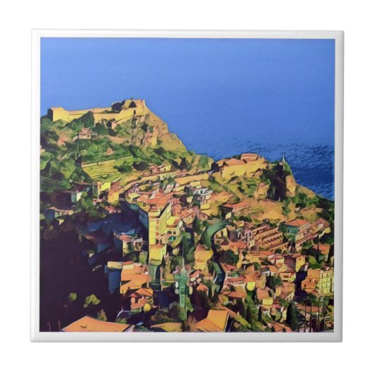 TAORMINA - Sizilien - Fliese (Vorderseite)