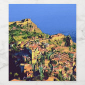TAORMINA - Sizilien - Weinetikett (Einzelnes Label)
