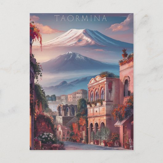Taormina, Stylist von Sizilien Postkarte (Vorderseite)