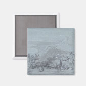 Taormina, von "Ansichten von Sizilien" (Kreide & G Magnet (Vorderseite/Rückseite)