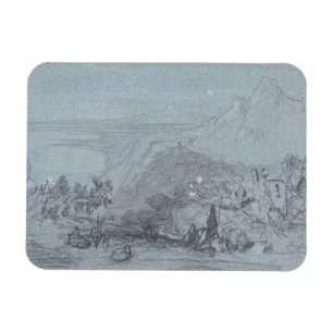 Taormina, "von den Ansichten von Sizilien" (Kreide Magnet