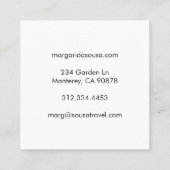 Taos Adobe Door Foto Reisen Tourismus Gastfreundsc Quadratische Visitenkarte (Rückseite)