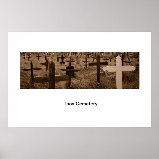 Taos Cemetary Poster (Vorne)