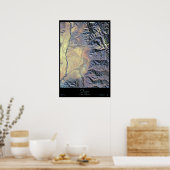 Taos, das Satellitenposter von New Mexico Poster (Küche)