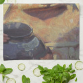 Taos Indian Hola Water Jug by Blumenschein Geschirrtuch (Gefaltet)