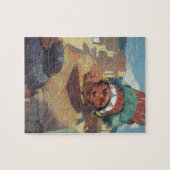 Taos Indian Hola Water Jug by Blumenschein Puzzle (Horizontal)