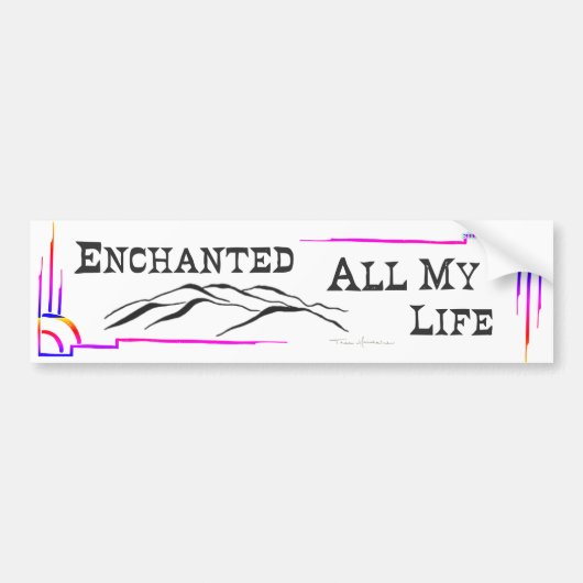 TAOS MOUNTAINS BUMPER STICKER AUTOAUFKLEBER (Vorne)