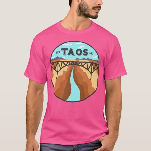 Taos New Mexico - Day Baseball Sleeve T-Shirt (Vorderseite)