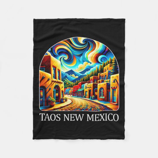 Taos New Mexico - Expressionism Art - Fleecedecke (Vorderseite)