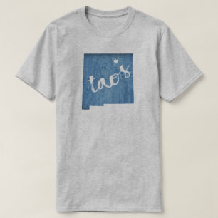 Taos New Mexico Holzmaserung T-Shirt
