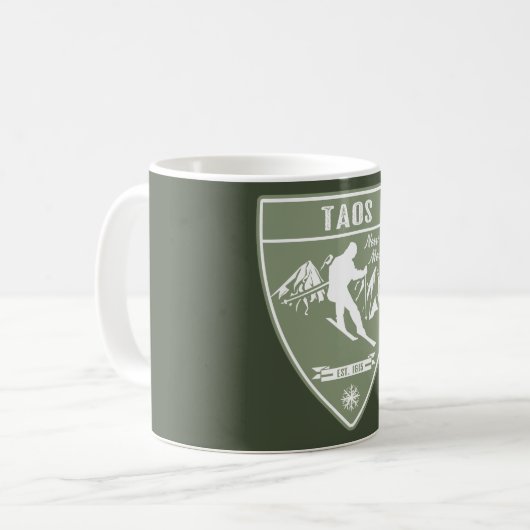 Taos New Mexico Kaffeetasse (Vorderseite Links)