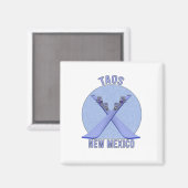 Taos, New Mexico Magnet (Vorderseite/Rückseite)