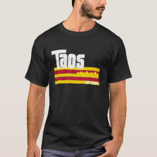 Taos New Mexico NM Retro Vintage Skifahren Wandern T-Shirt