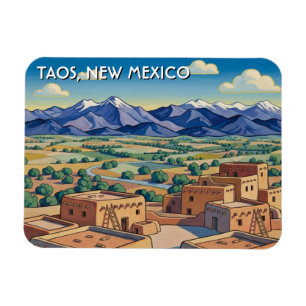 Taos New Mexico Reise Magnet