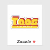 Taos New Mexico Retro Aufkleber (Blatt)