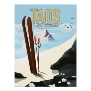 Taos New Mexico Skiposter Poster