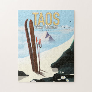 Taos New Mexico Skiposter Puzzle