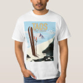 Taos New Mexico Skipposter T-Shirt (Vorderseite)
