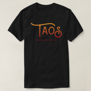 Taos New Mexico Typografisches Design T-Shirt