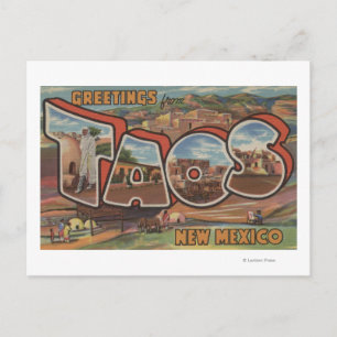 Taos, New MexicoGroße BriefszenenTaos, NM 2 Postkarte