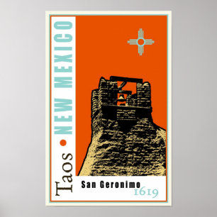 Taos, New Mexiko, USA Poster