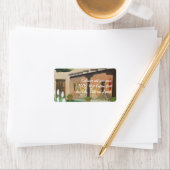 Taos Patio ~ Landschaft Adressaufkleber (Insitu)