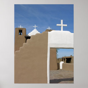 Taos Pueblo-Kirche Poster