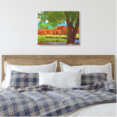 Taos Pueblo Leinwanddruck (Insitu (Schlafzimmer))