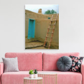 Taos Pueblo New Mexico Fotografie Canvas Print Leinwanddruck (Insitu (Wohnzimmer))