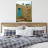 Taos Pueblo New Mexico Fotografie Canvas Print Leinwanddruck (Insitu (Schlafzimmer))