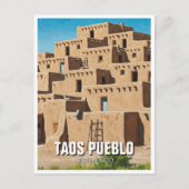 Taos Pueblo New Mexico Postkarte (Vorderseite)