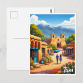 Taos Pueblo New Mexico Postkarte (Vorne/Hinten)