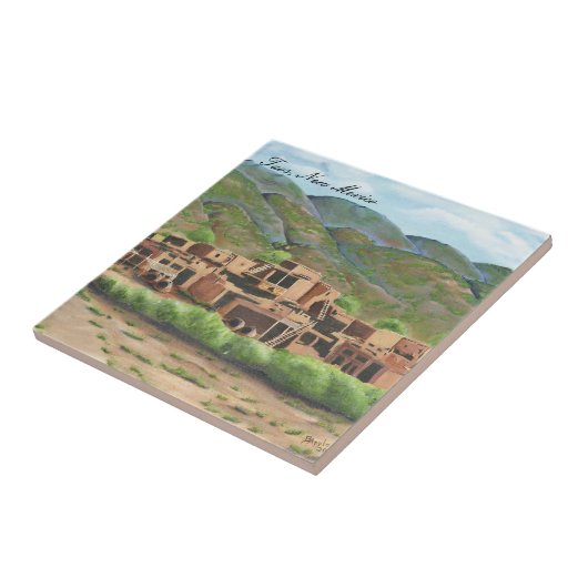 Taos Pueblo, New Mexiko Fliese (Seite)