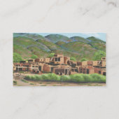 Taos Pueblo, New Mexiko Visitenkarte (Rückseite)