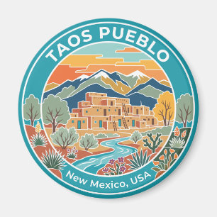 Taos Pueblo USA Magnet