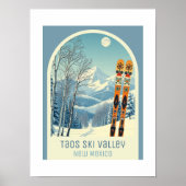 Taos Ski Valley New Mexico ski resort  Poster (Vorne)