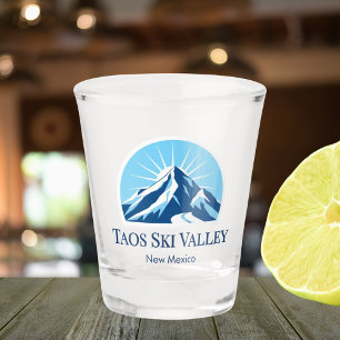 Taos Skistal New Mexico Skigebiet Souvenir Schnapsglas