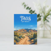Taos USA Postkarte (Stehend Vorderseite)