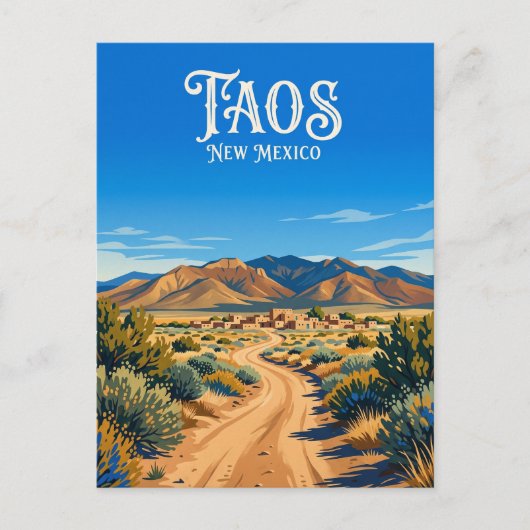 Taos USA Postkarte (Vorderseite)