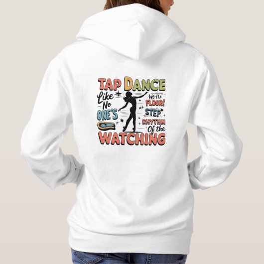 Tap Dance Retro Design Geschenk für Tap Dancer Hoodie (Rückseite)