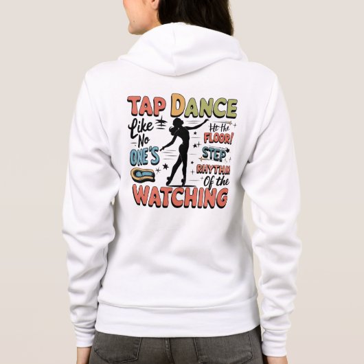 Tap Dance Retro Design gift for Tap Dancer Hoodie (Rückseite)