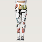 Tap Dance Retro Design gift for Tap Dancer Leggings (Vorderseite)