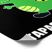 Tap Dance -tapasaurus Rex-Dinosaur-Recital-Geschen Poster (Ecke)