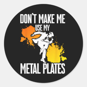 Tap Dance, zwing mich nicht meine Metallplatten zu Runder Aufkleber