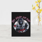 Tap Snap Oder Nickerchen Lustiges Jiu Jitsu Combat Karte (Gelbe Blume)