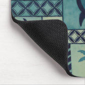 Tapa-Blues-hawaiische Mousepad (Ecke)