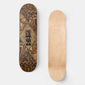 Tapa Tiki Hawaiian Skateboard (Vorderseite)