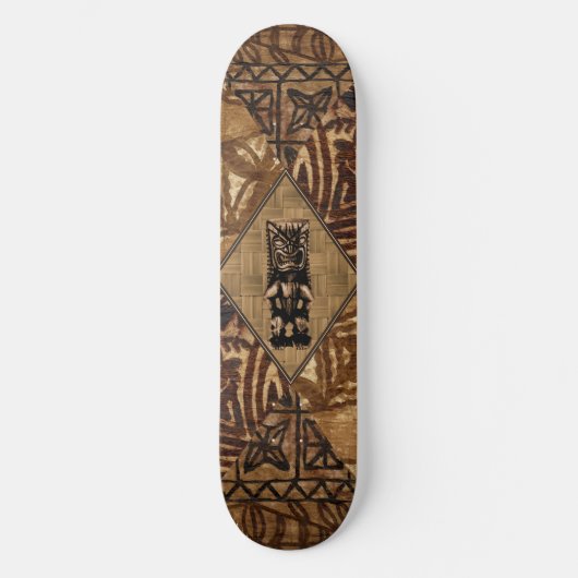 Tapa Tiki Hawaiian Skateboard (Vorderseite)