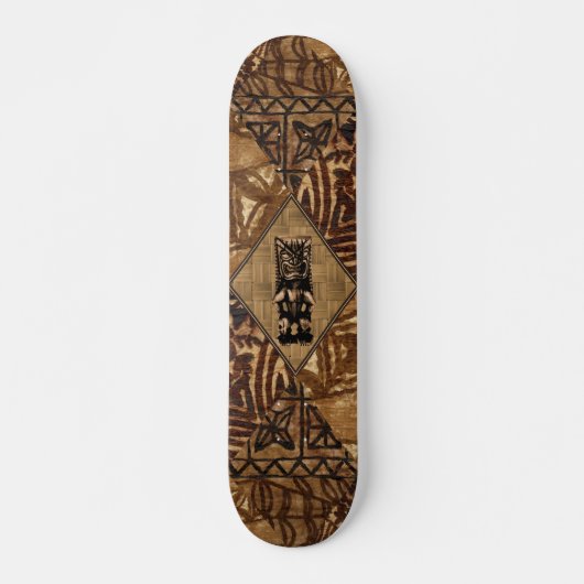 Tapa Tiki Hawaiian Skateboard (Vorne)
